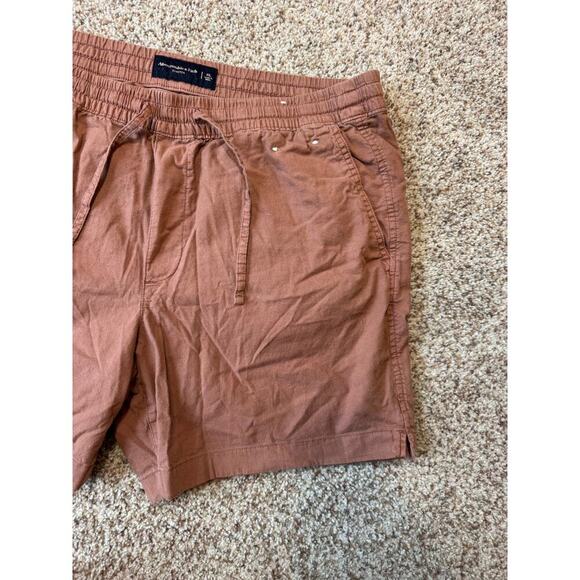 Abercrombie & Fitch shorts, size Men's XL, NWOT, Reddish Brown, Elastic Waist - Picture 6 of 10